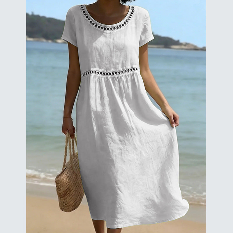 Casual Crew-Neck Dress