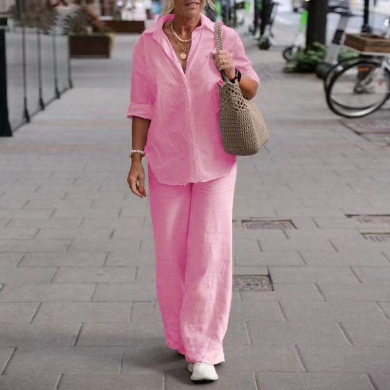 Casual Solid-Colored Pants