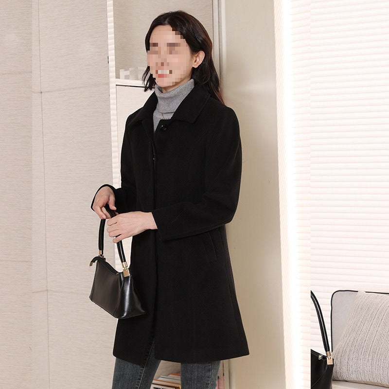 Fabric Hugging Wool Coat