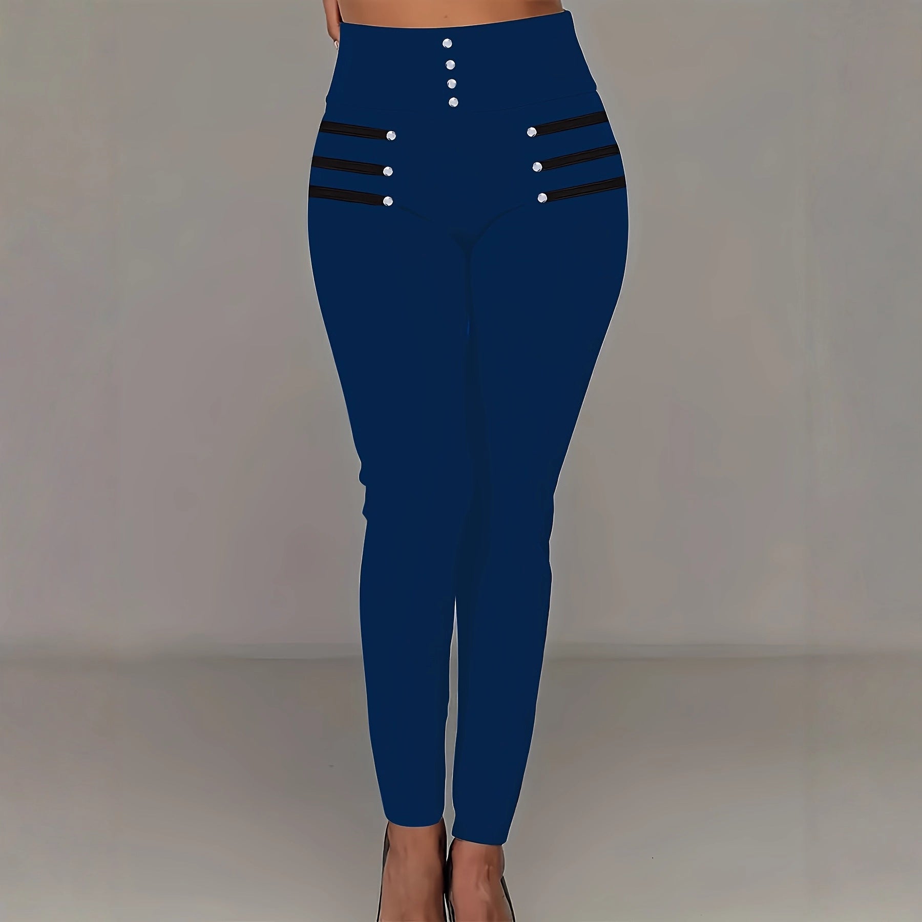 High-waisted Slim-fit Trousers