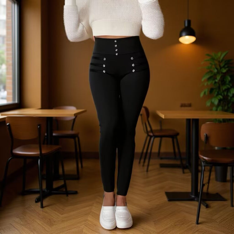 High-waisted Slim-fit Trousers