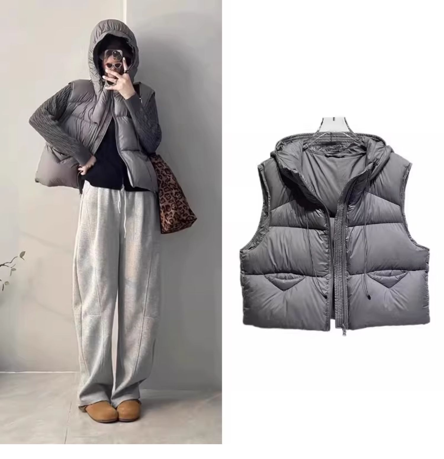 Padded Vest-style Jacket