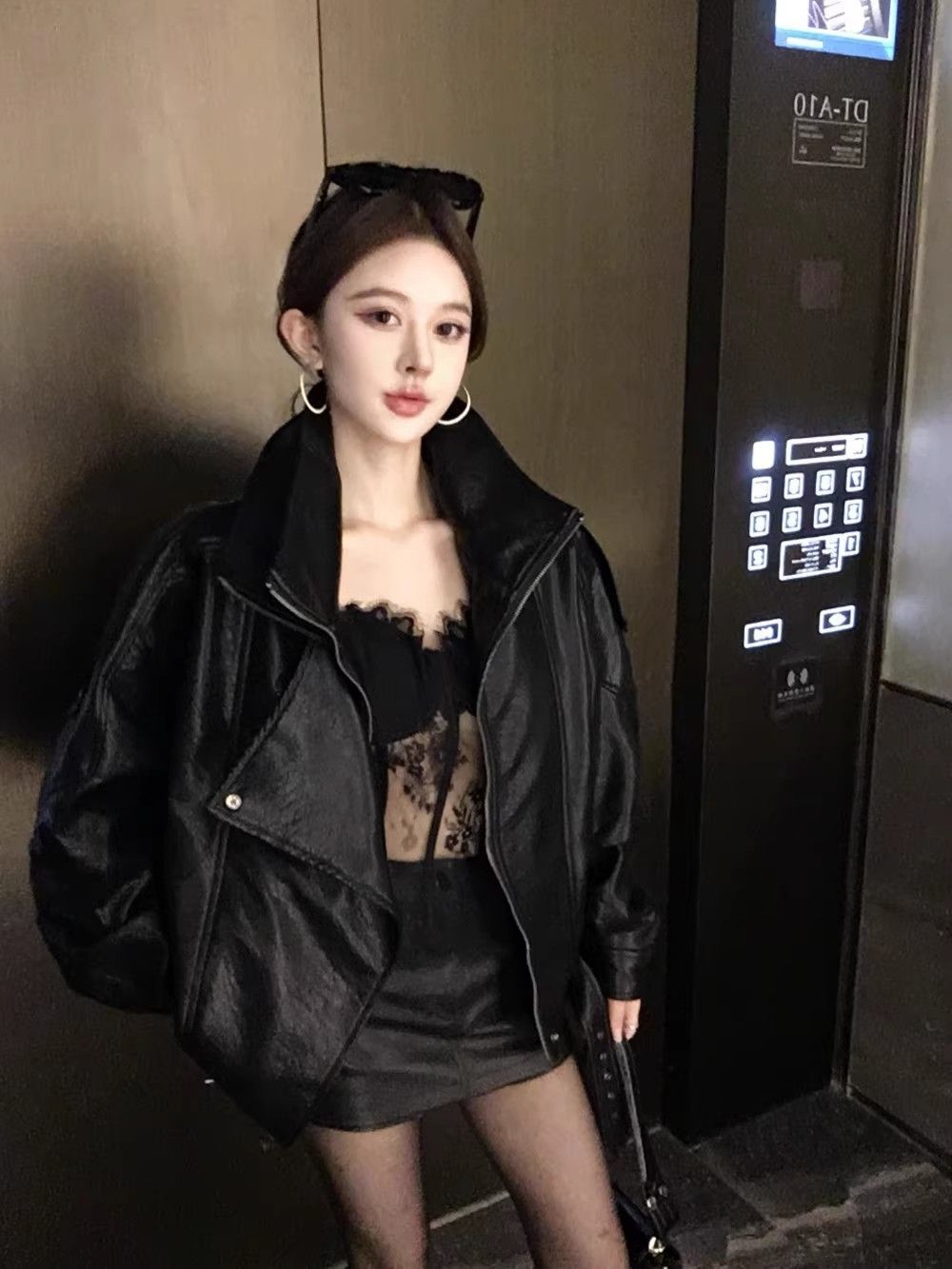 Vintage Zippered Lapel Jacket