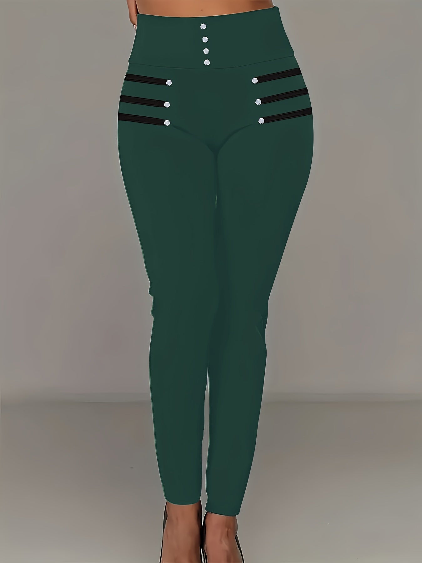High-waisted Slim-fit Trousers