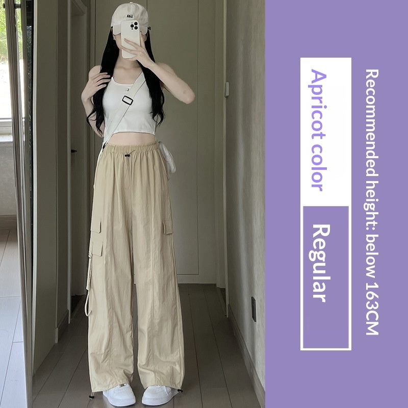 Purple Parachute Work Pants For Women