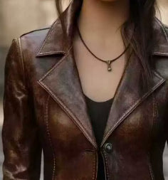 Retro Cool Biker Leather Jacket