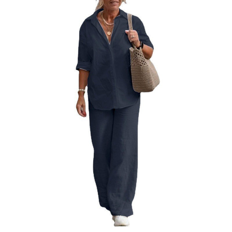 Casual Solid-Colored Pants