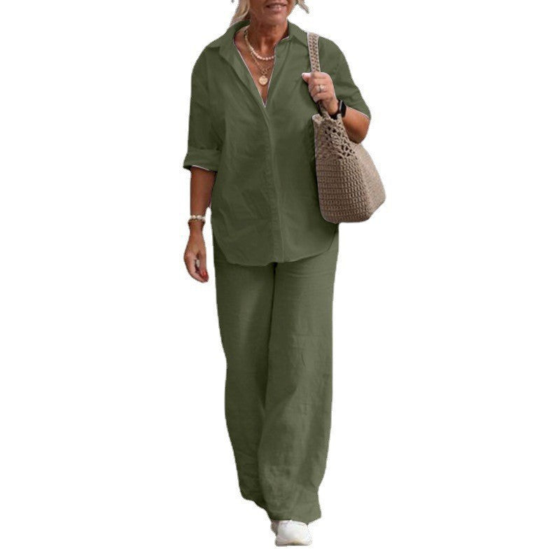 Casual Solid-Colored Pants