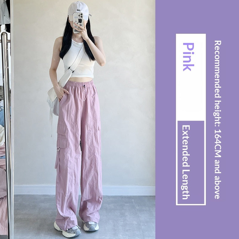 Purple Parachute Work Pants For Women