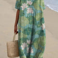 Pleated Straight Dress