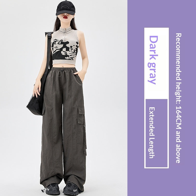 Purple Parachute Work Pants For Women