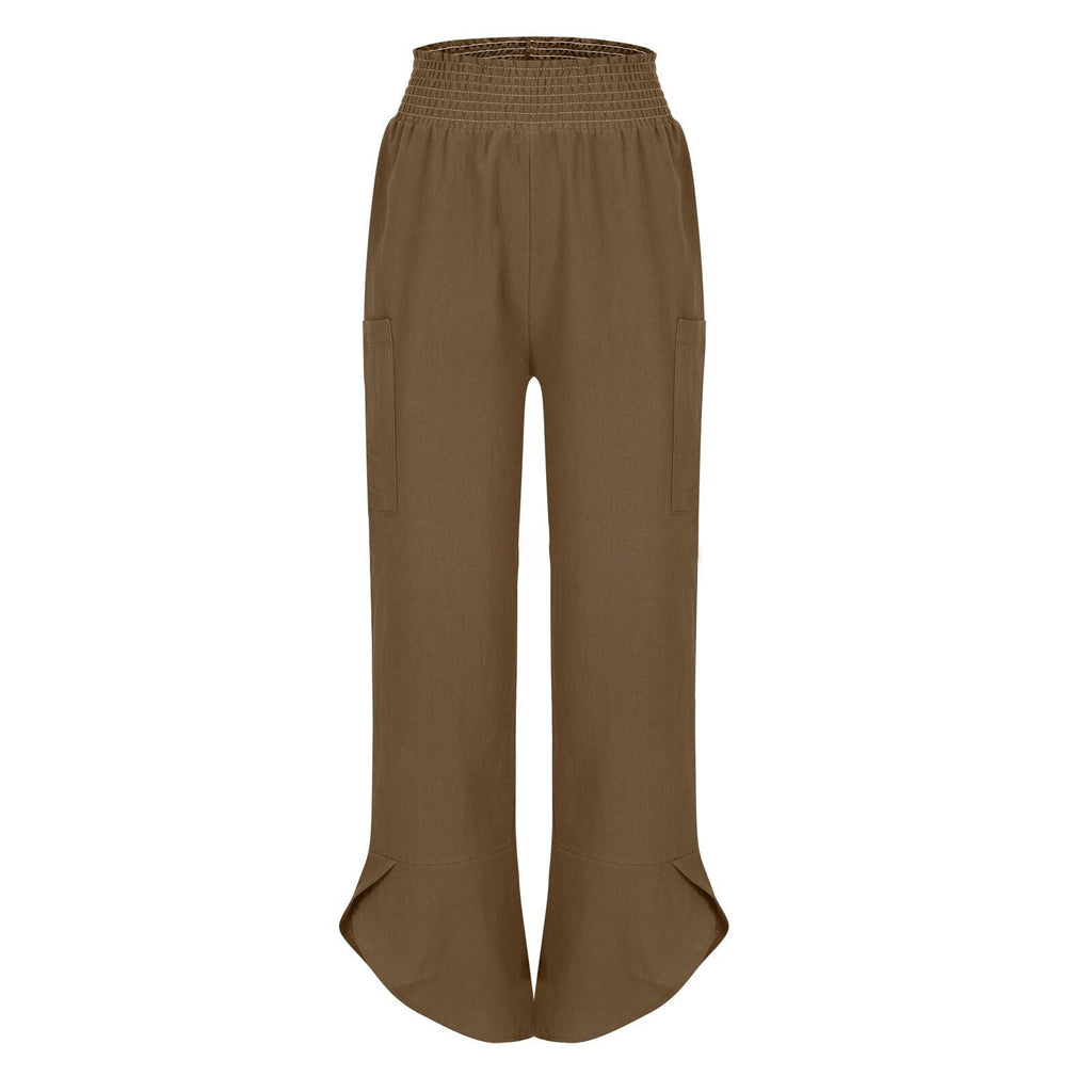 Side-Pocket Cropped Trousers