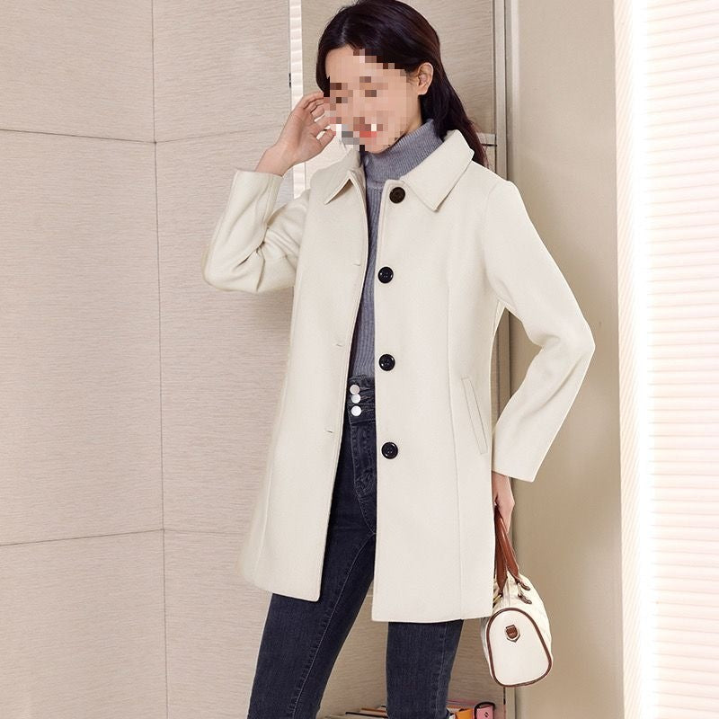 Fabric Hugging Wool Coat