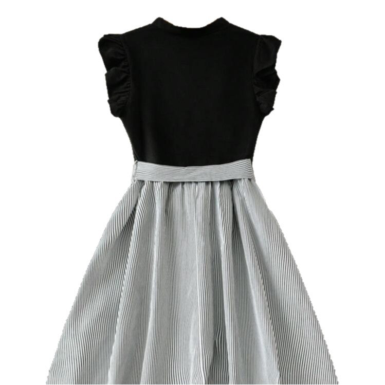 V-neck High-waisted Dress