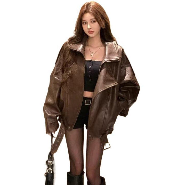 Vintage Zippered Lapel Jacket