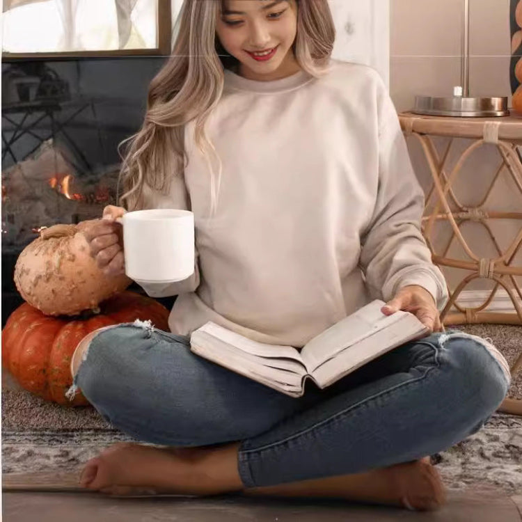 Apricot-colored Loose-fit Sweatshirt