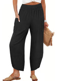 Side-Pocket Cropped Trousers