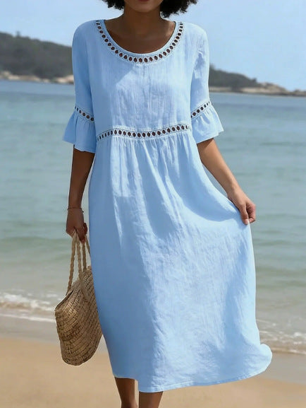 Casual Crew-Neck Dress