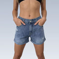 Distressed Womens Denim Shorts