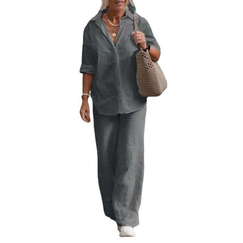 Casual Solid-Colored Pants
