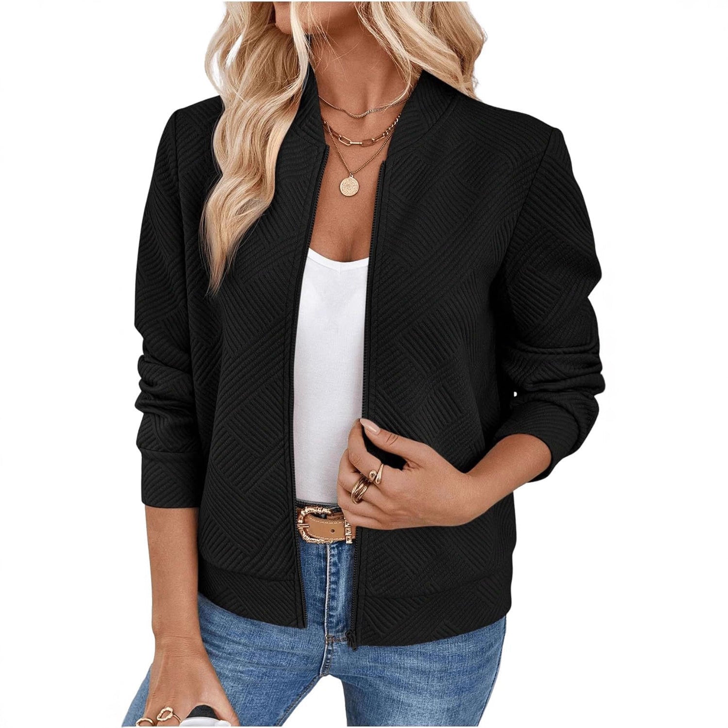 Bomber Jacket Casual Outerwear