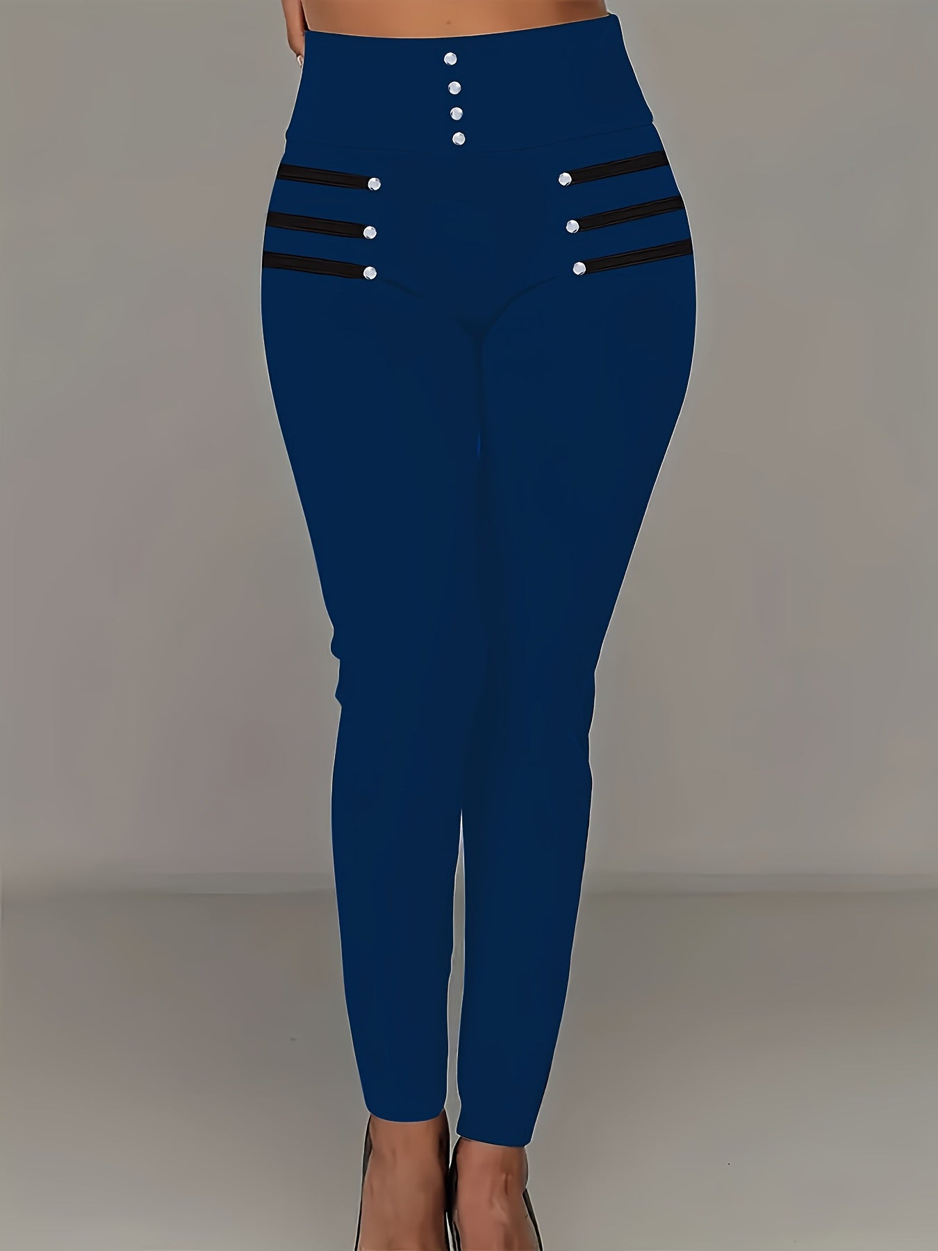 High-waisted Slim-fit Trousers