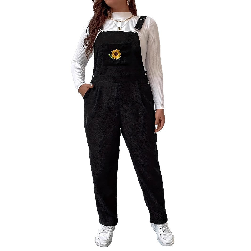 Sunflower Corduroy Suspender Pants