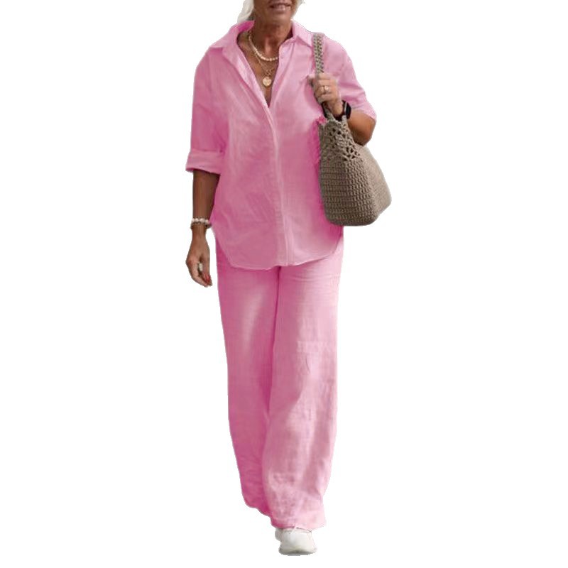 Casual Solid-Colored Pants