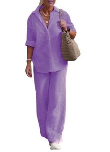 Casual Solid-Colored Pants
