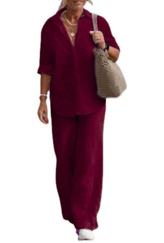 Casual Solid-Colored Pants