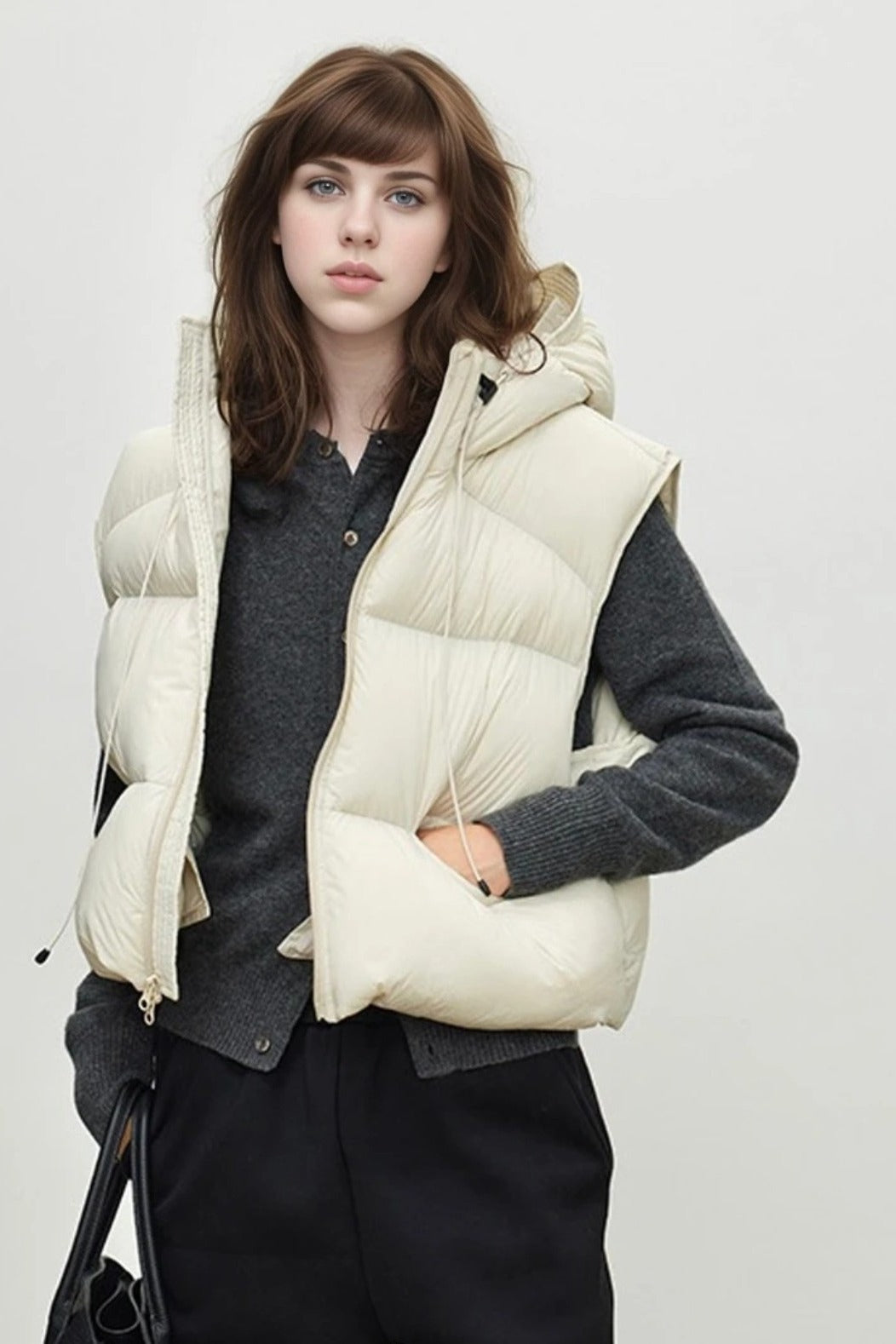 Padded Vest-style Jacket
