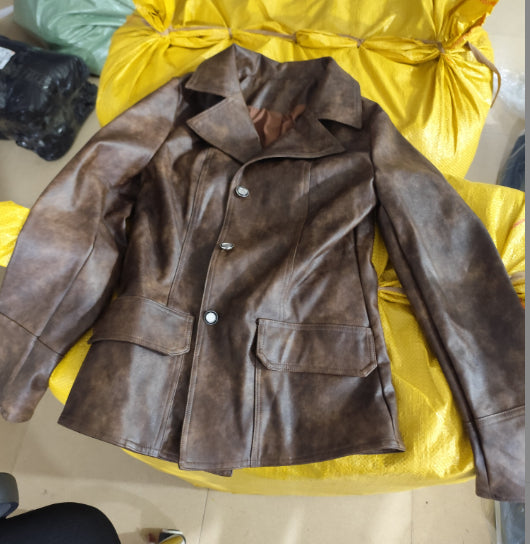 Retro Cool Biker Leather Jacket