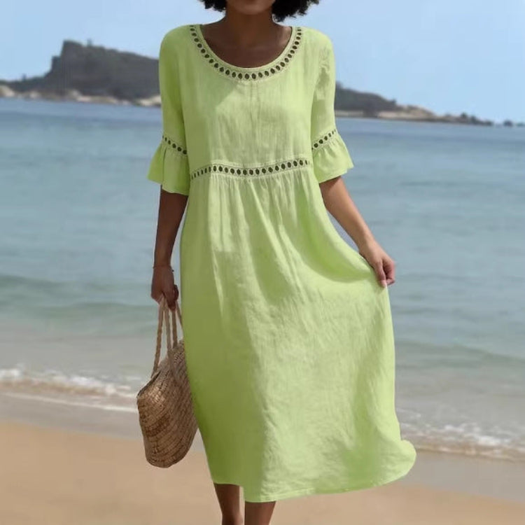 Casual Crew-Neck Dress