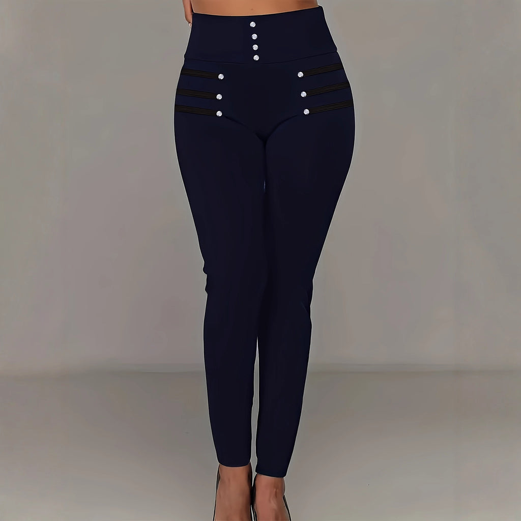 High-waisted Slim-fit Trousers