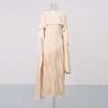 Fringe Cloak-Style Long Dress