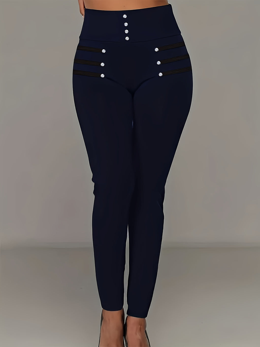 High-waisted Slim-fit Trousers